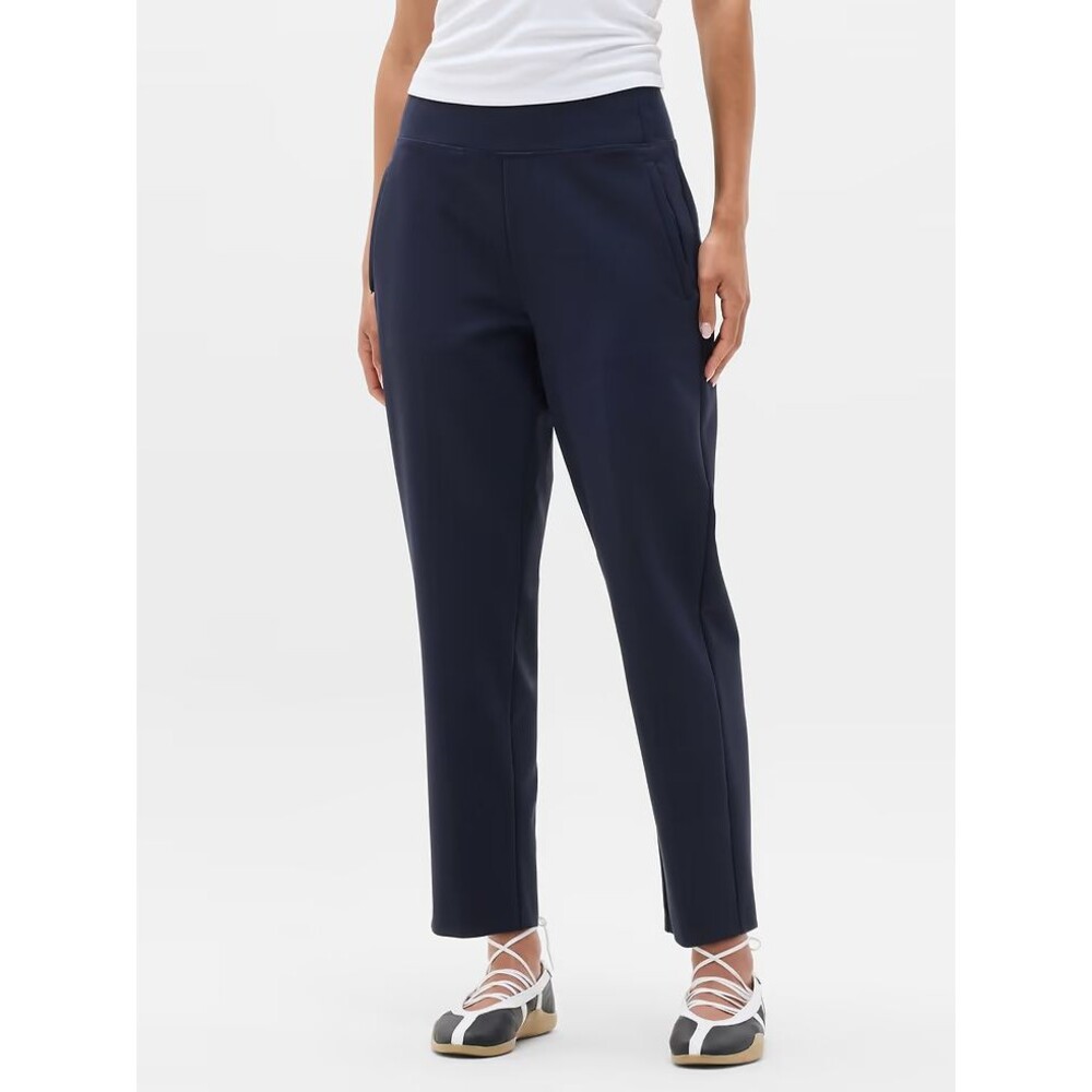 Athleta Endless High Rise Pants Womens 8 Navy Blue Pull On Stretch